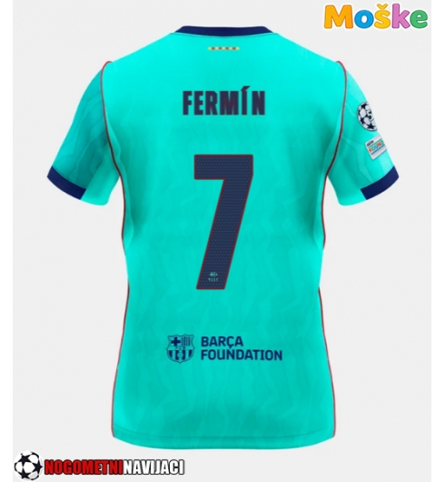 Moške Nogometnih dresov Barcelona Fermin Lopez #7 Tretji 2026-27 Kratki rokavi Moške Nogometnih dresov Barcelona Fermin Lopez #7 Tretji 2026-27 Kratki rokavi